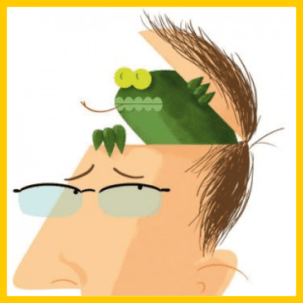 Lizard brain pop top